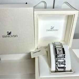 Swarovski Watch Square Crystal Stainless Steel Band Women\'s - Retail $590 - NWT Swarovski Watch Square Crystal Stainless Steel Band Women main image 3
